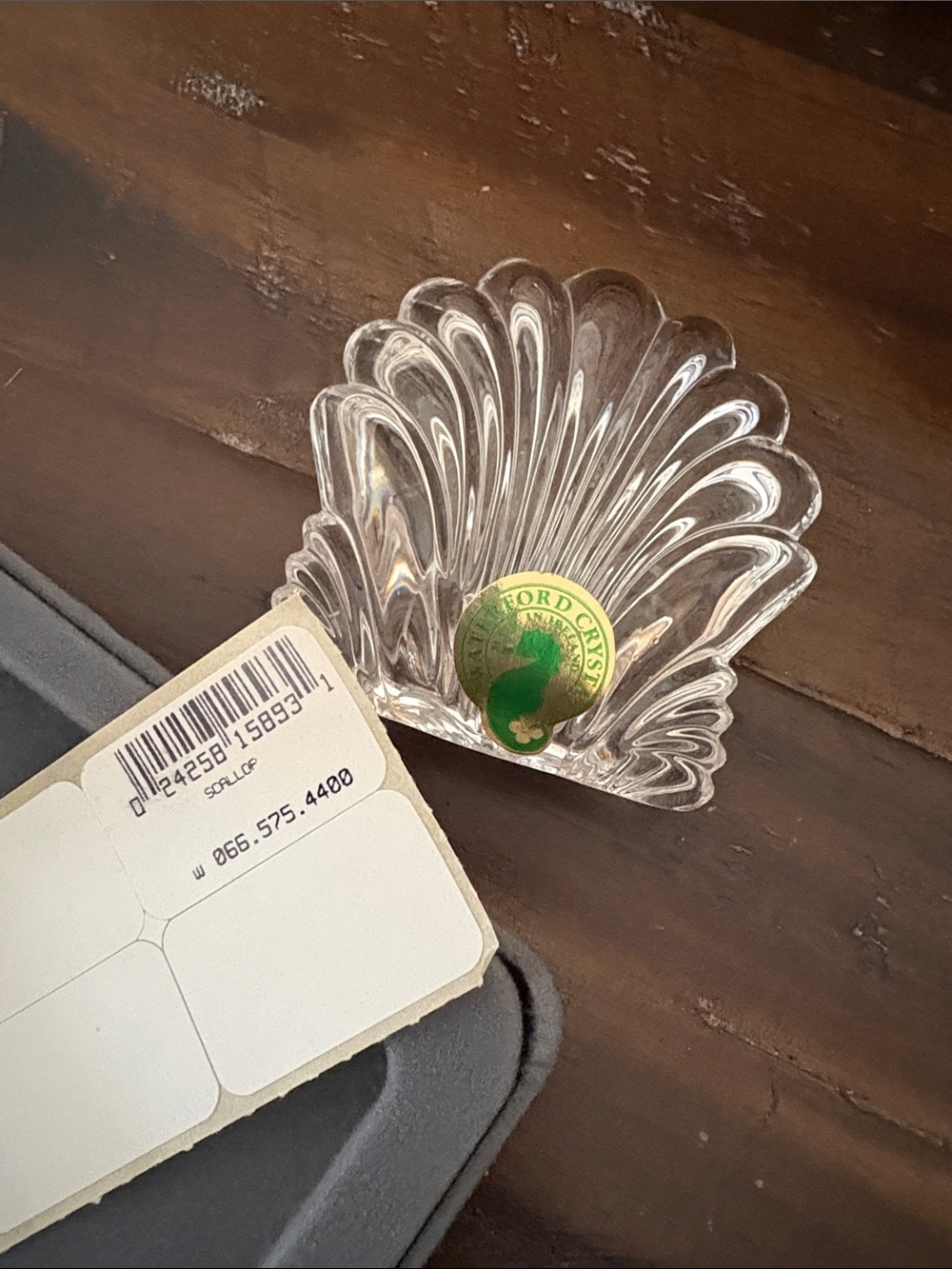 Waterford crystal scallop paperweight - Picture 4 of 4